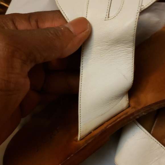 JCREW WHITE AND BROWN SLIPPERS SIZE 7.5 - Picture 4 of 7